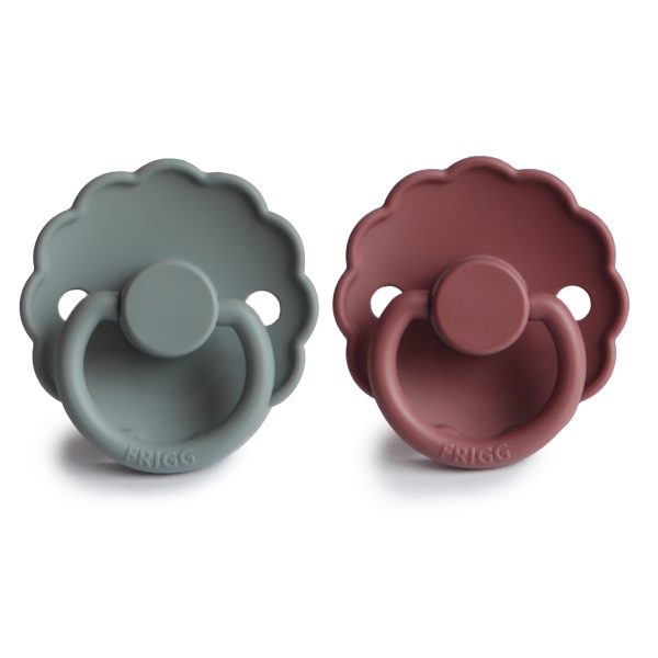 FRIGG Daisy Silicone Baby Pacifier (Woodchuck / French Gray)