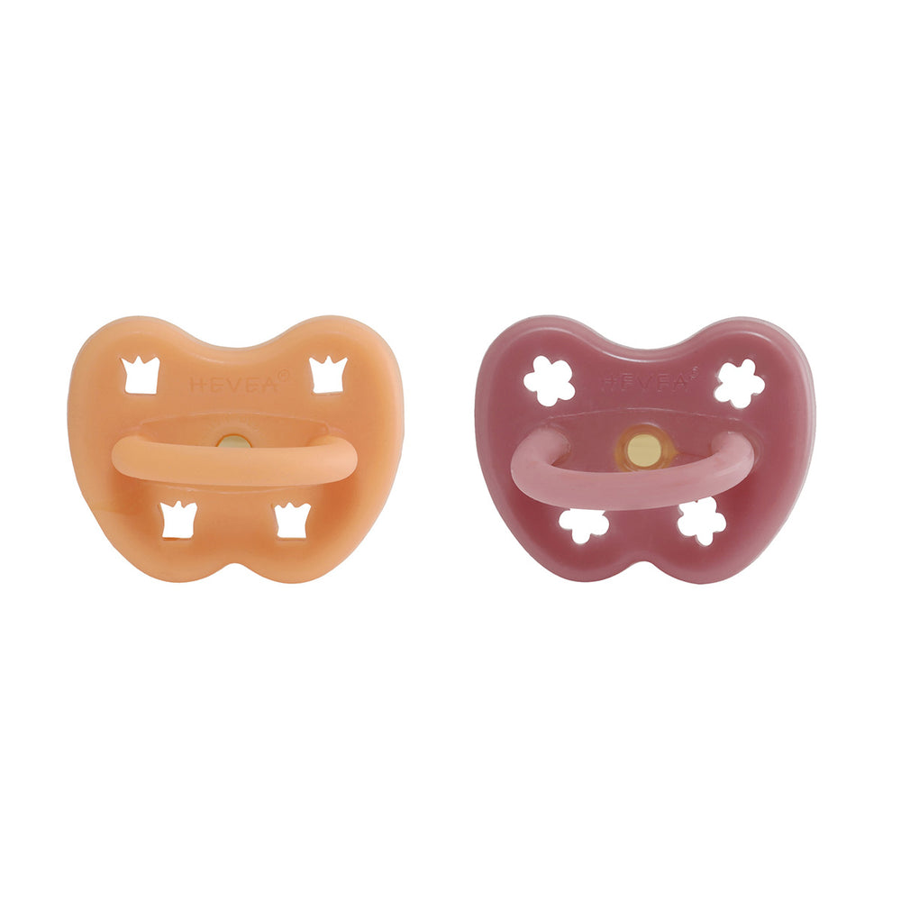 Apricot Crush & Berry Blush Orthodonic Pacifier 2 Pack (3-36 Months)