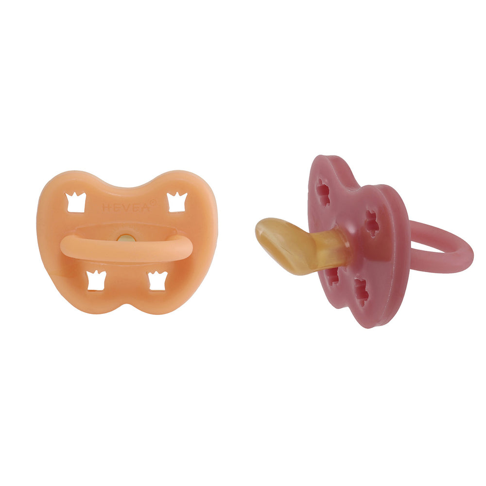 Apricot Crush & Berry Blush Orthodonic Pacifier 2 Pack (3-36 Months)