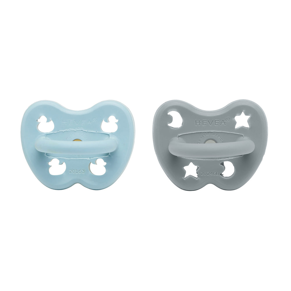 Maya Blue & Thunder Grey Orthodonic Pacifier 2 Pack (3-36 Months)