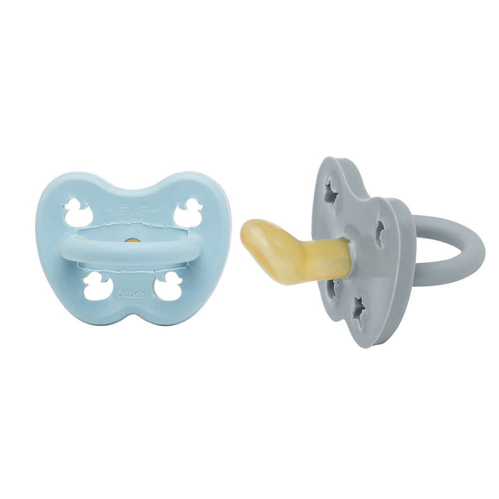 Maya Blue & Thunder Grey Orthodonic Pacifier 2 Pack (3-36 Months)