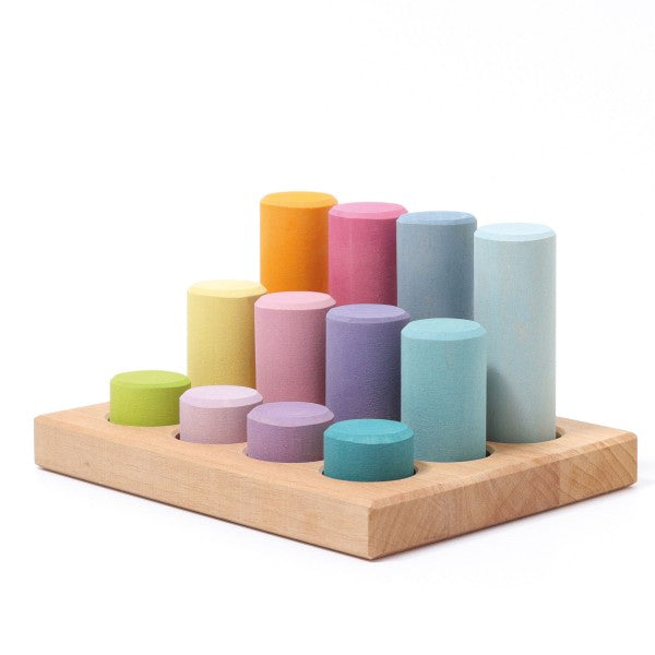 Stacking Game Small Pastel Rollers