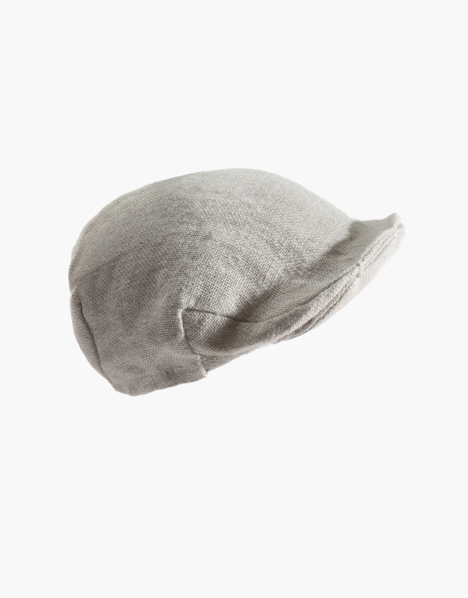 Tico cap in natural linen for doll