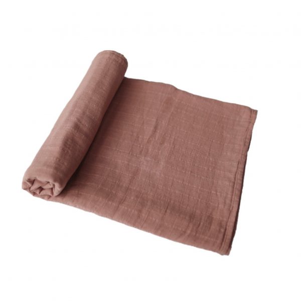 Muslin Swaddle Blanket Organic Cotton (Cedar)