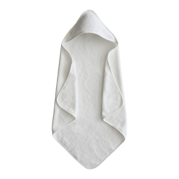 Organic Cotton Baby Hooded Towel (Pearl)