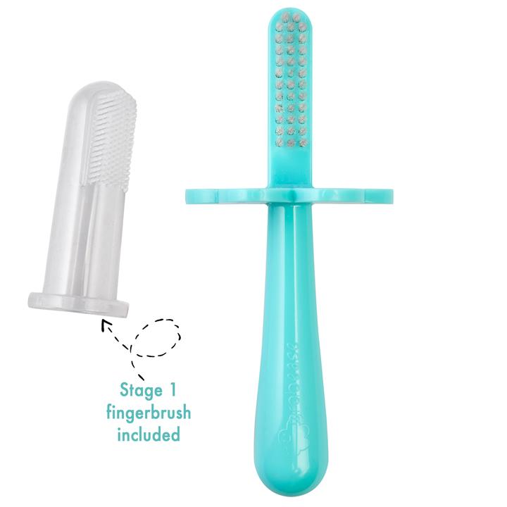Teal Grabease Double Sided Toothbrush
