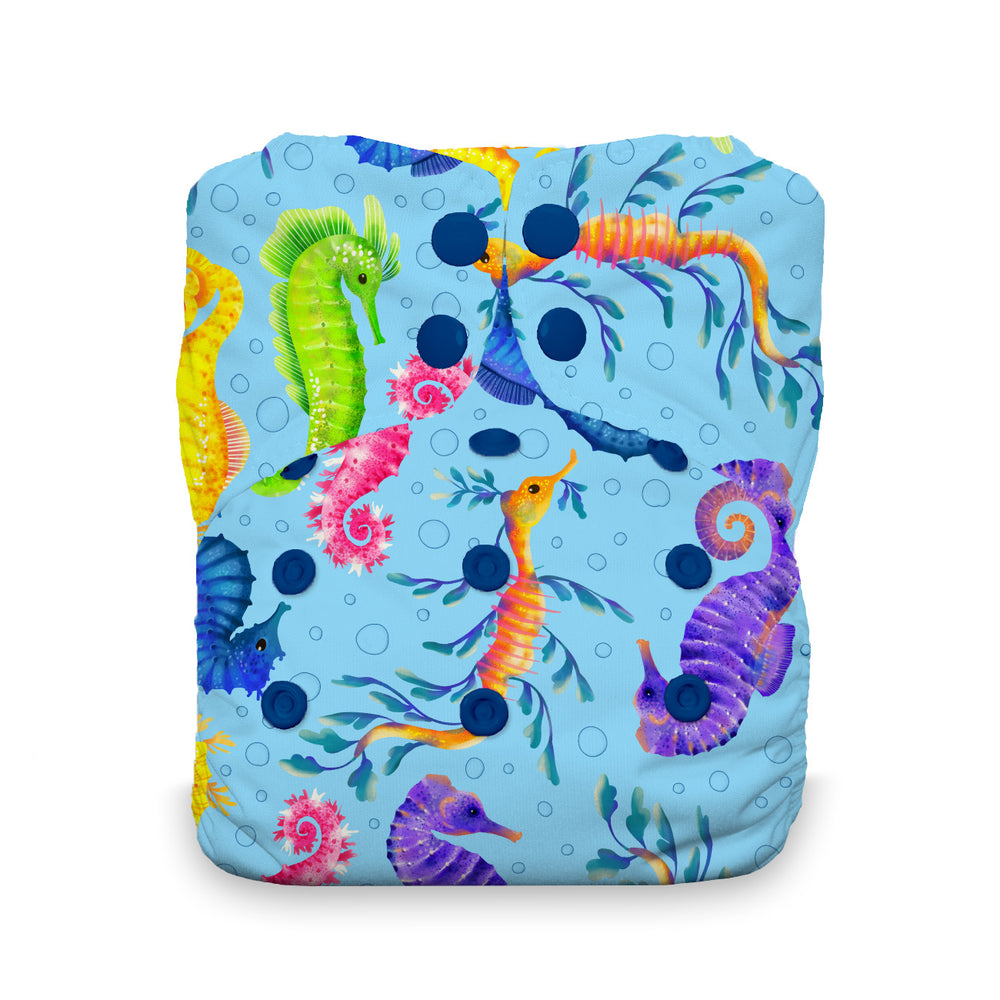 Hold Your Seahorses Stay Dry Natural One Size All In One Diaper