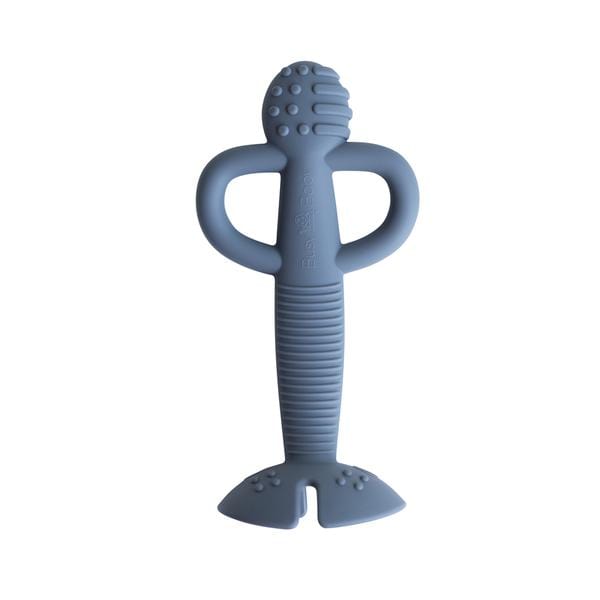 A Busy Baby Teether & Training Spoon - Pewter Busy Baby Lil Tulips
