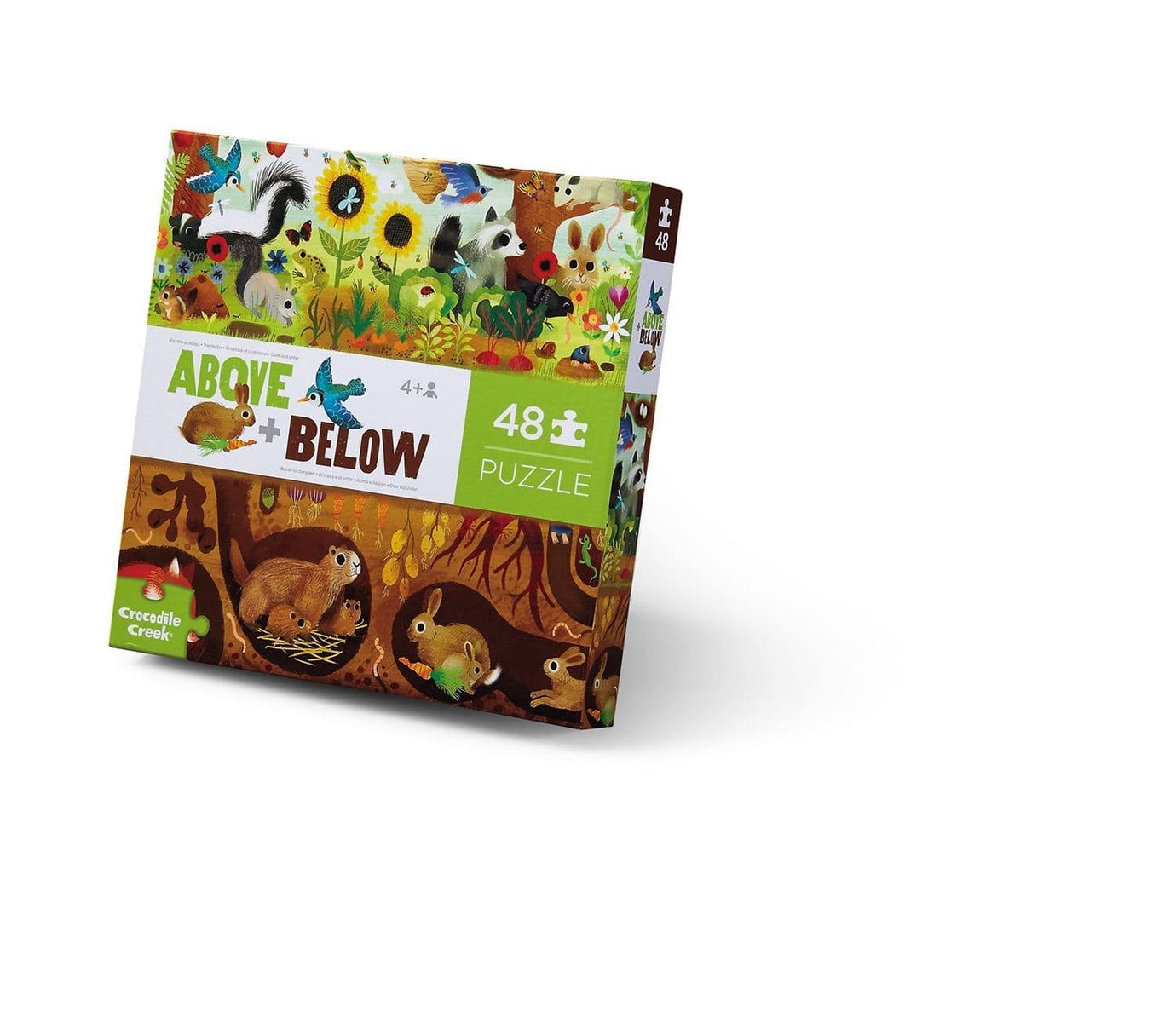 Above & Below - Backyard Discovery 48 Piece Puzzle Crocodile Creek Lil Tulips