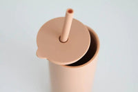 Adult Peach Straw Cup The Saturday Baby Water Bottles Lil Tulips
