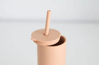 Adult Peach Straw Cup The Saturday Baby Water Bottles Lil Tulips