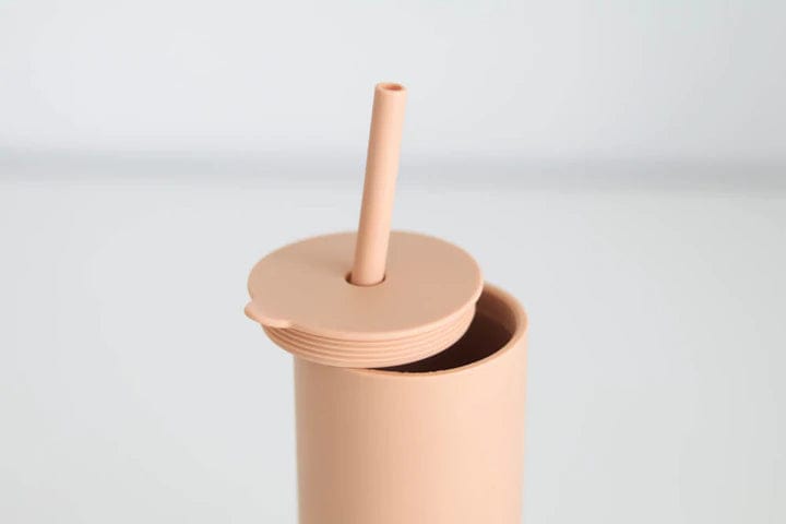 Adult Peach Straw Cup The Saturday Baby Water Bottles Lil Tulips