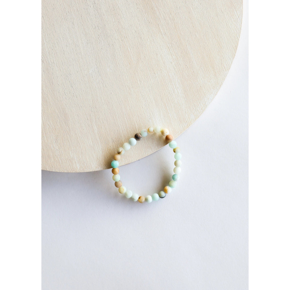 Adult: Raw Amazonite Bracelet Canyon Leaf Lil Tulips