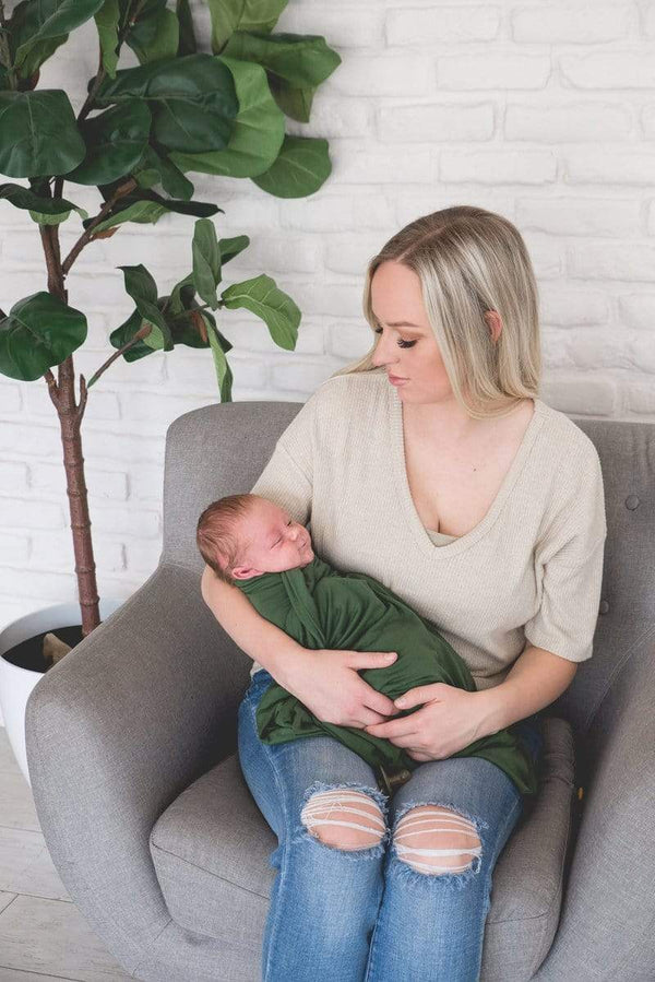 Alder Knit Swaddle Blanket Copper Pearl Lil Tulips