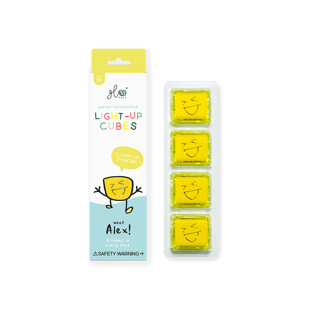 Alex - Yellow Light Up Cubes Glo Pals Lil Tulips