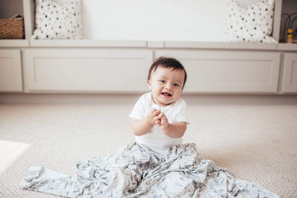 Alta Knit Swaddle Blanket Copper Pearl Lil Tulips