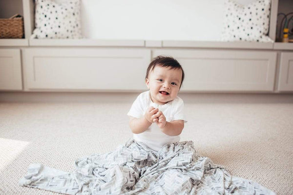 Alta Knit Swaddle Blanket Copper Pearl Lil Tulips