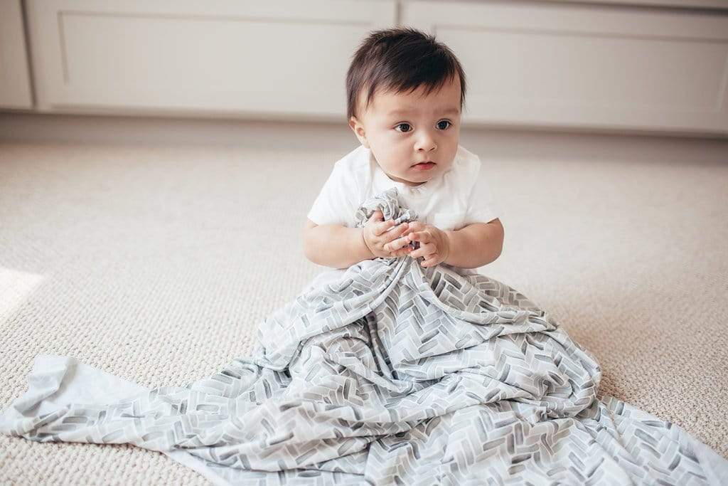 Alta Knit Swaddle Blanket Copper Pearl Lil Tulips