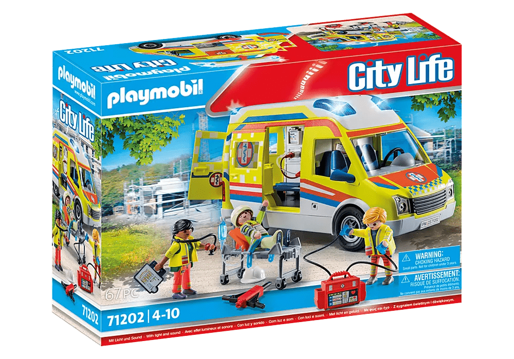 Ambulance with Lights 71202 Playmobil Toys Lil Tulips