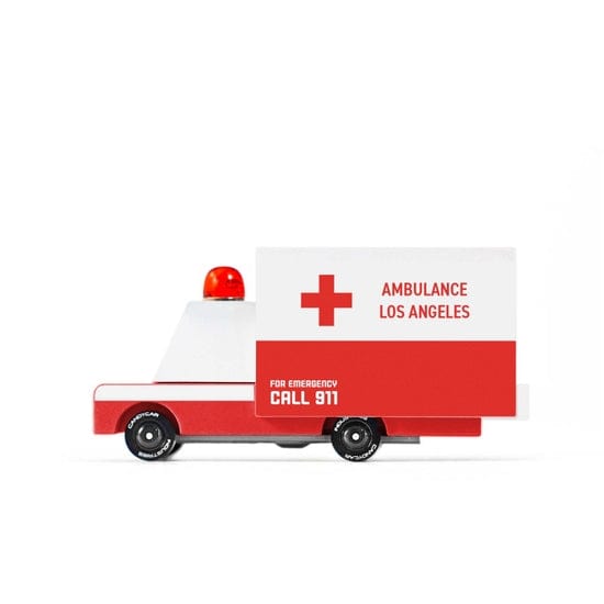 Ambulance Wooden Van CandyLab Lil Tulips