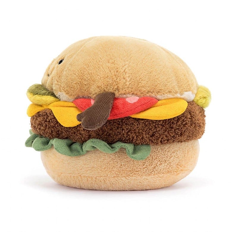 Amuseable Burger JellyCat Stuffed Animals Lil Tulips