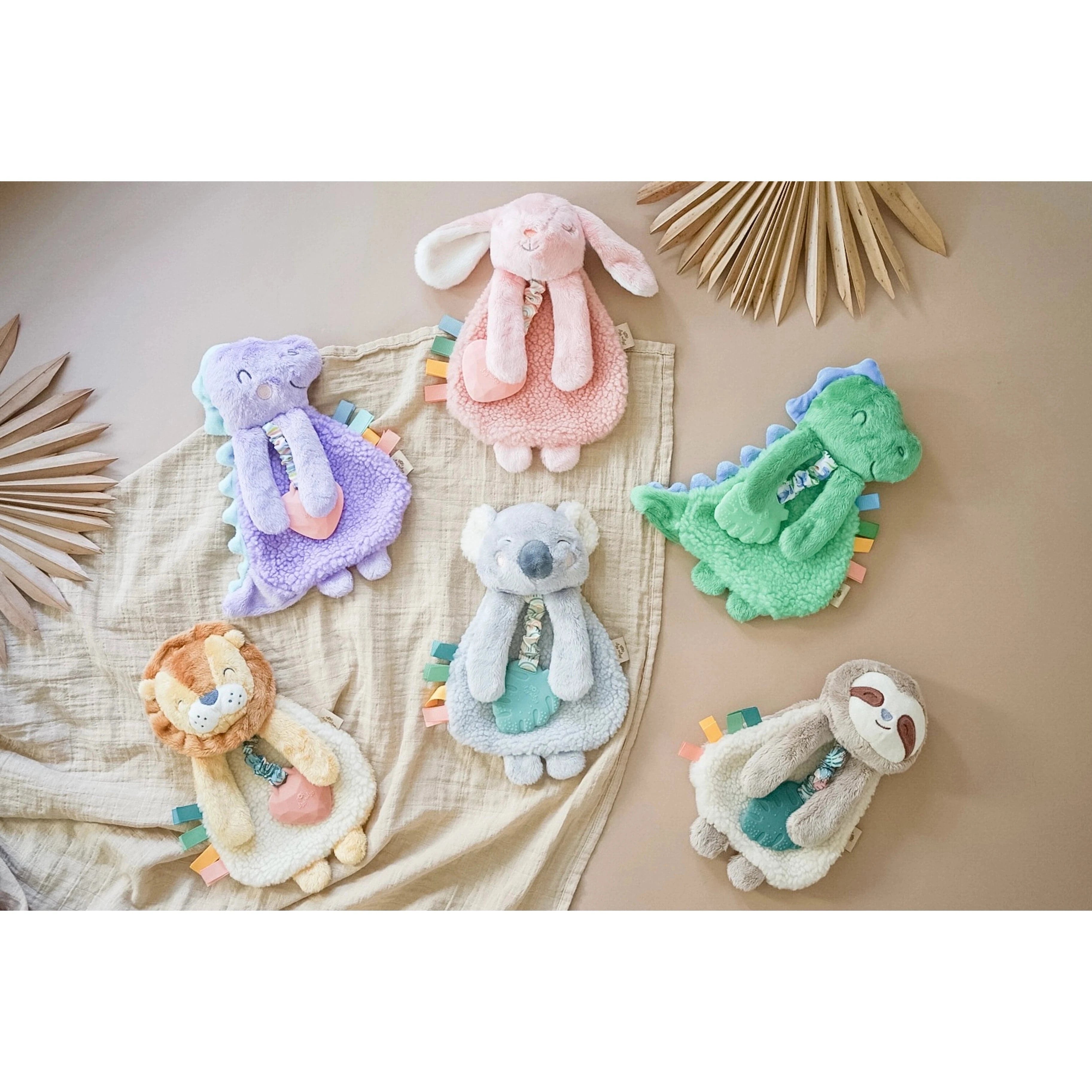 Ana the Bunny Itzy Lovey™ Plush with Silicone Teether Toy Itzy Ritzy Pacifiers & Teethers Lil Tulips