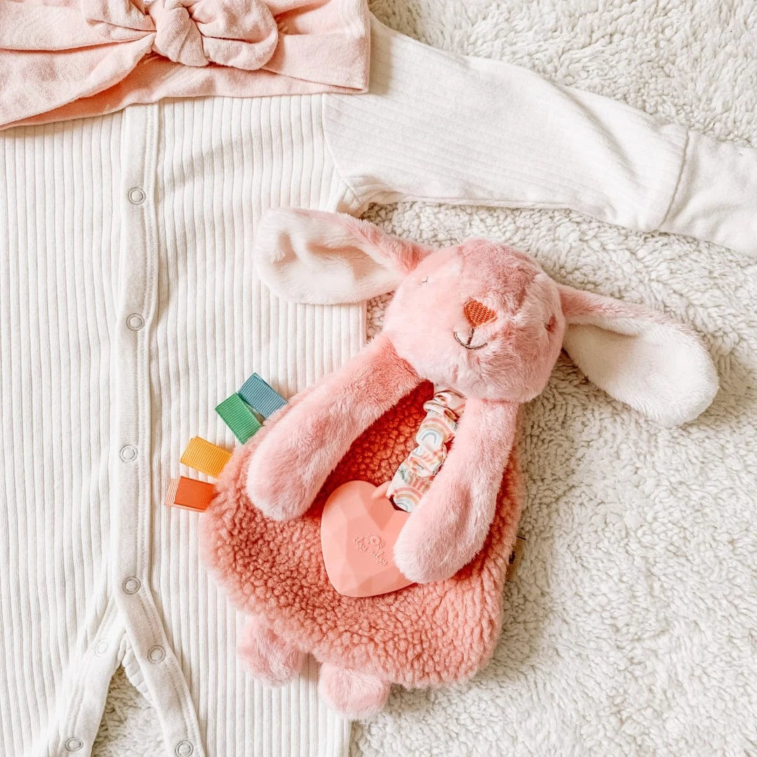 Ana the Bunny Itzy Lovey™ Plush with Silicone Teether Toy Itzy Ritzy Pacifiers & Teethers Lil Tulips