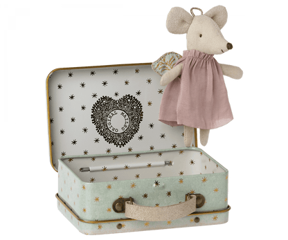 Angel Mouse in Suitcase Maileg Lil Tulips