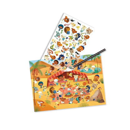Around the World Rub-On Transfer Activity Djeco Lil Tulips
