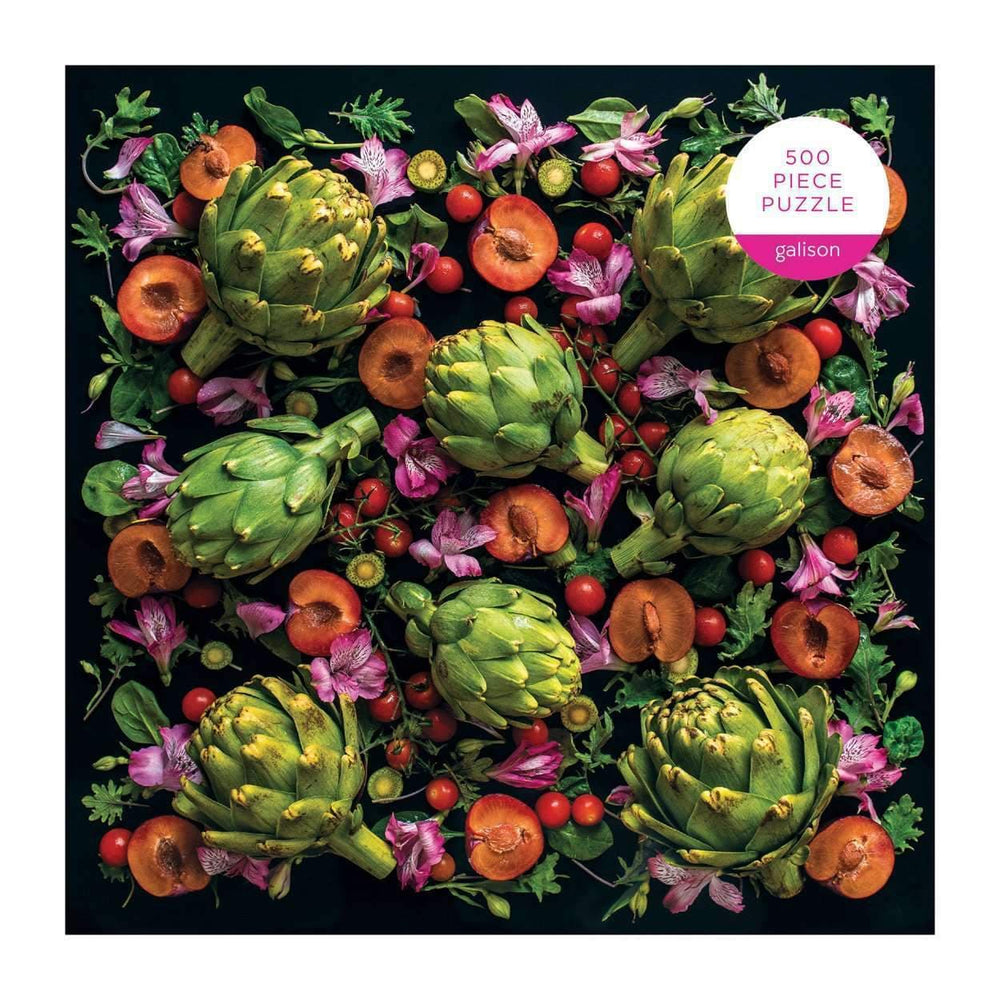 Artichoke Floral 500 Piece Puzzle Chronicle Books Lil Tulips