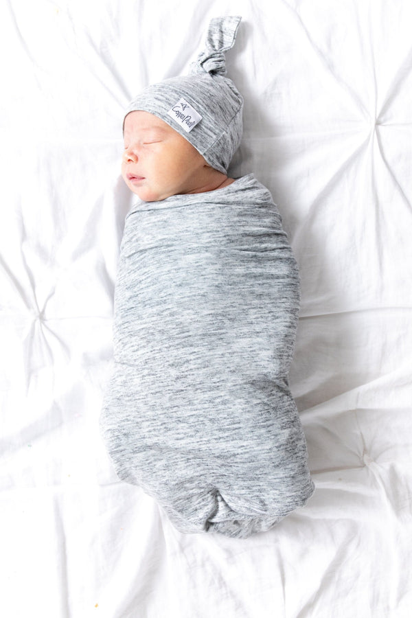 Asher Knit Swaddle Blanket Copper Pearl Lil Tulips
