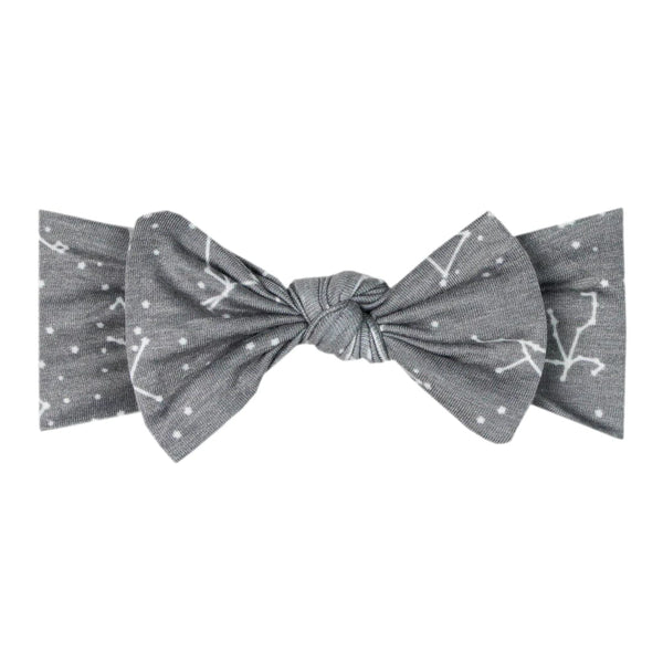 Astro Knit Headband Bow Copper Pearl Lil Tulips