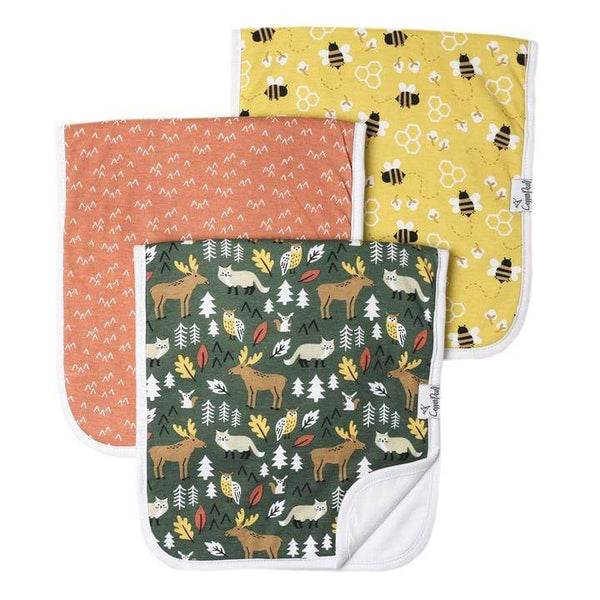 Atwood Burp Cloth Set Copper Pearl Lil Tulips