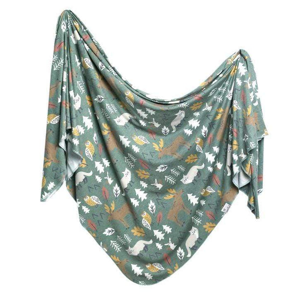 Atwood Knit Swaddle Blanket Copper Pearl Lil Tulips