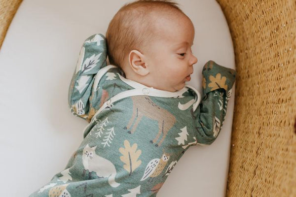 Atwood Newborn Knotted Gown Copper Pearl Lil Tulips