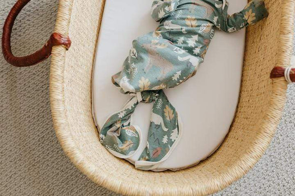 Atwood Newborn Knotted Gown Copper Pearl Lil Tulips