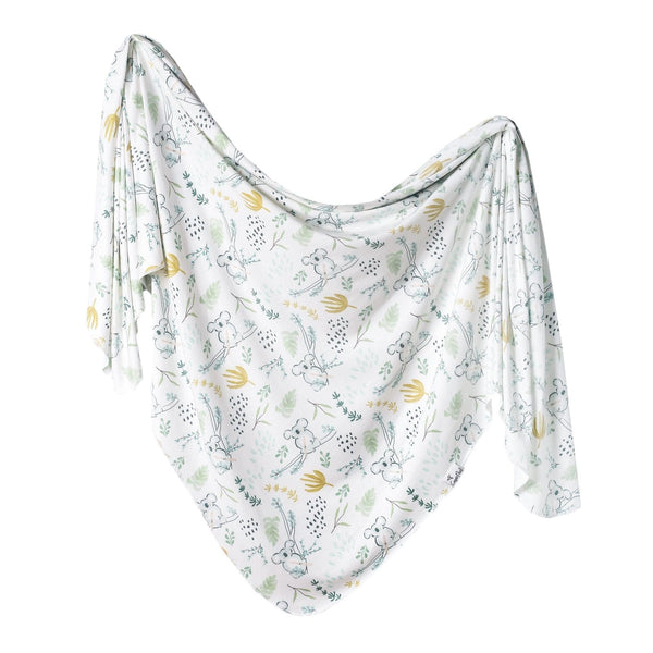 Aussie Knit Swaddle Blanket Copper Pearl Lil Tulips