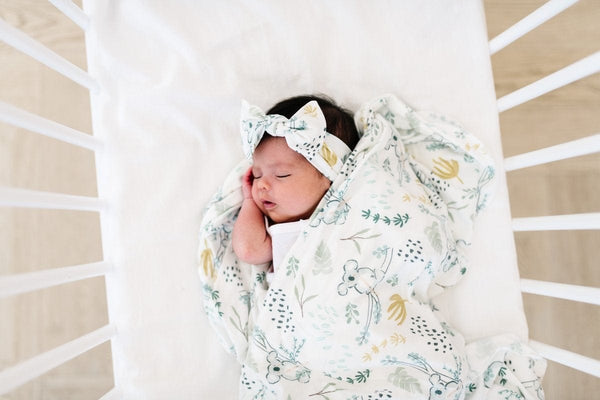 Aussie Knit Swaddle Blanket Copper Pearl Lil Tulips