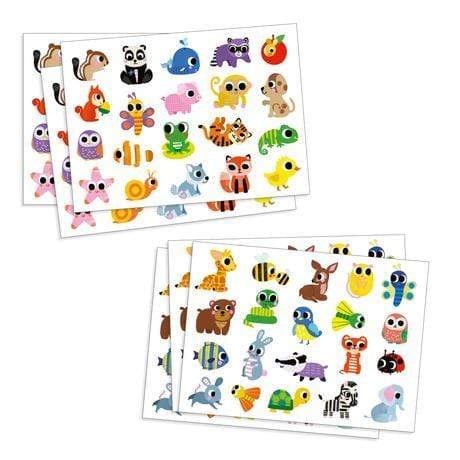 Baby Animals Large Easy Peel Stickers Djeco Lil Tulips