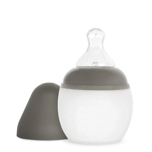 Baby Bottle 5 oz Medium Flow Khaki Elhee Lil Tulips