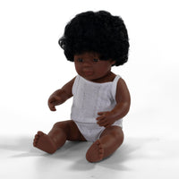 Baby Doll African American Girl Miniland Lil Tulips