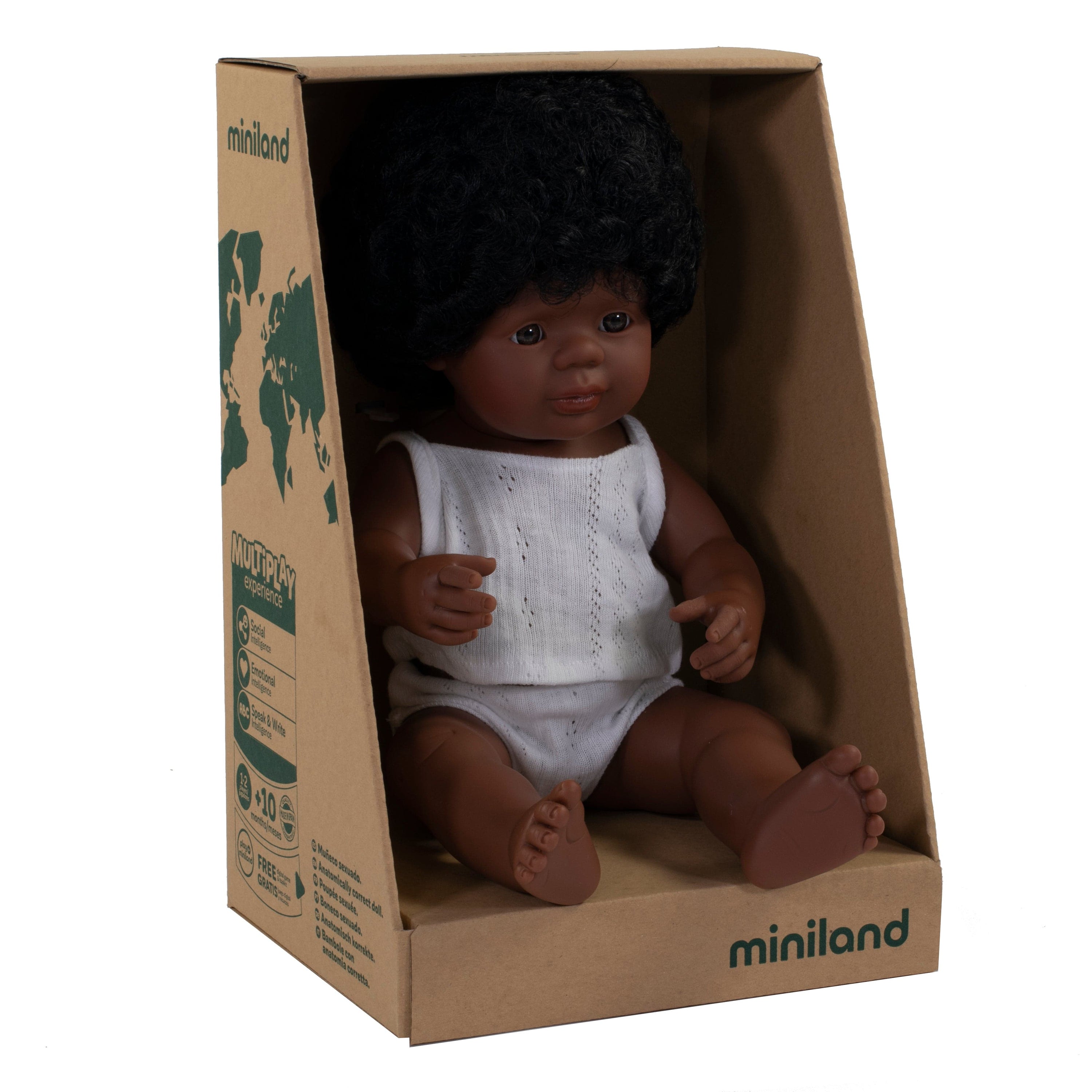 Baby Doll African American Girl Miniland Lil Tulips