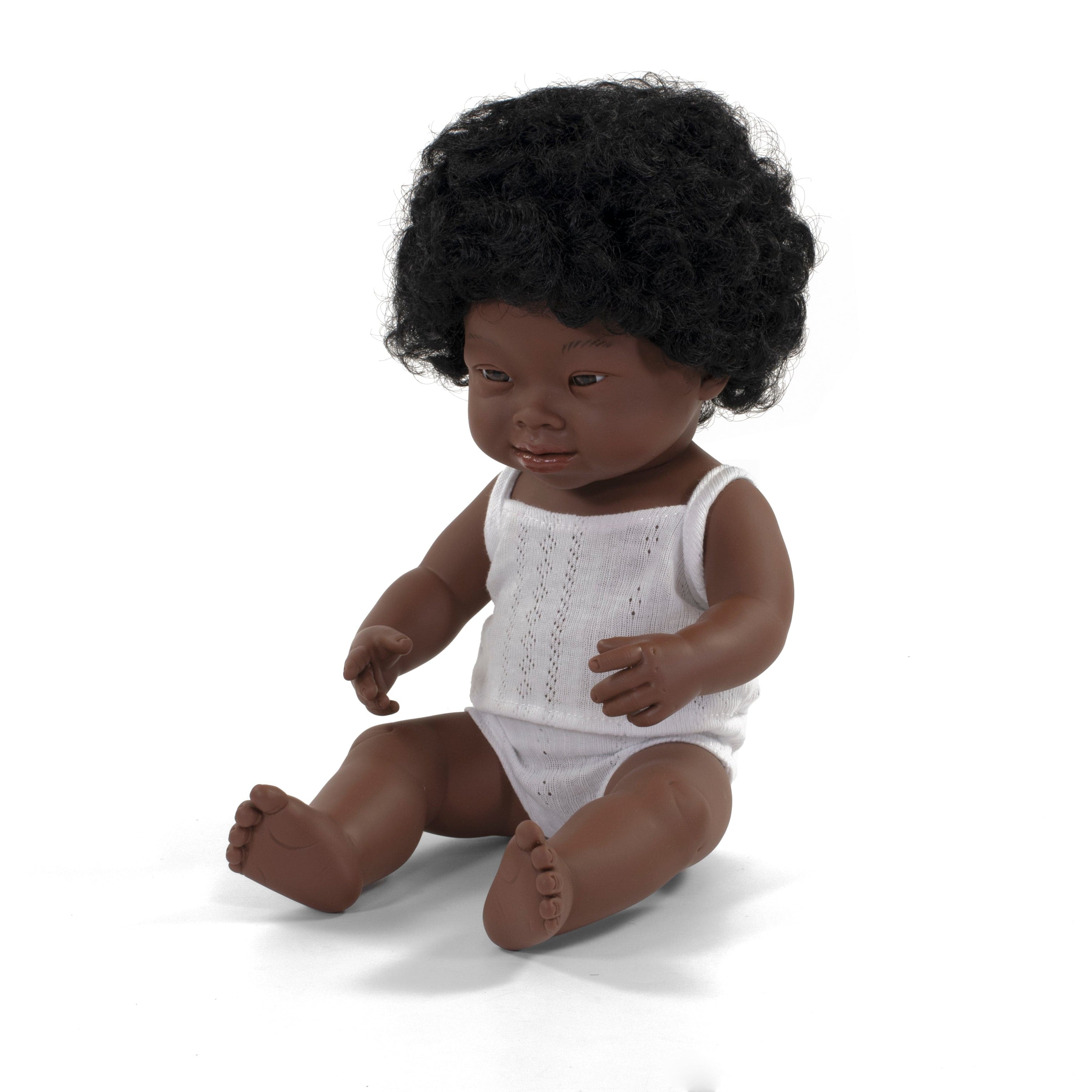 Baby Down Syndrome African Girl Miniland Lil Tulips
