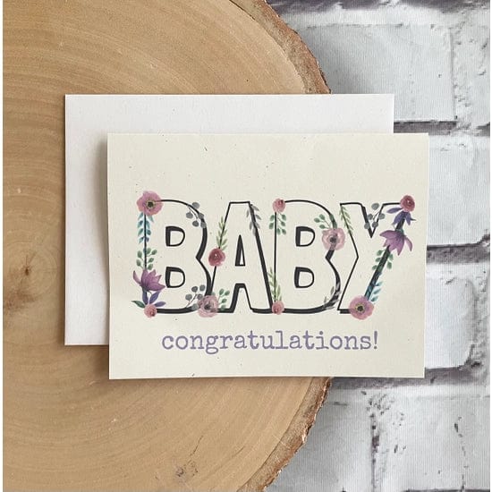 Baby Shower Card | Floral Notably Paper Company Lil Tulips