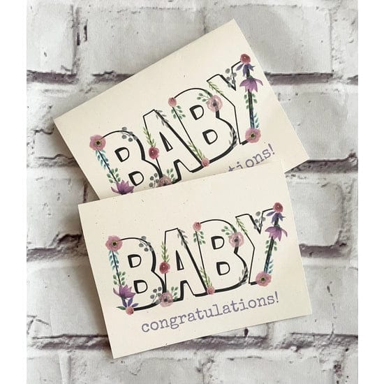 Baby Shower Card | Floral Notably Paper Company Lil Tulips