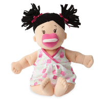 Baby Stella Peach Doll with Black Hair Manhattan Toy Company Lil Tulips