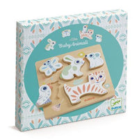 BabyAnimali Wooden Puzzle Djeco Lil Tulips