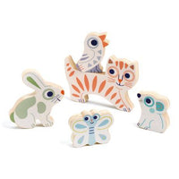 BabyAnimali Wooden Puzzle Djeco Lil Tulips