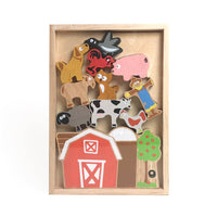 Balance Barn Game - Stacking Game & Farm Playset BeginAgain Toys Lil Tulips