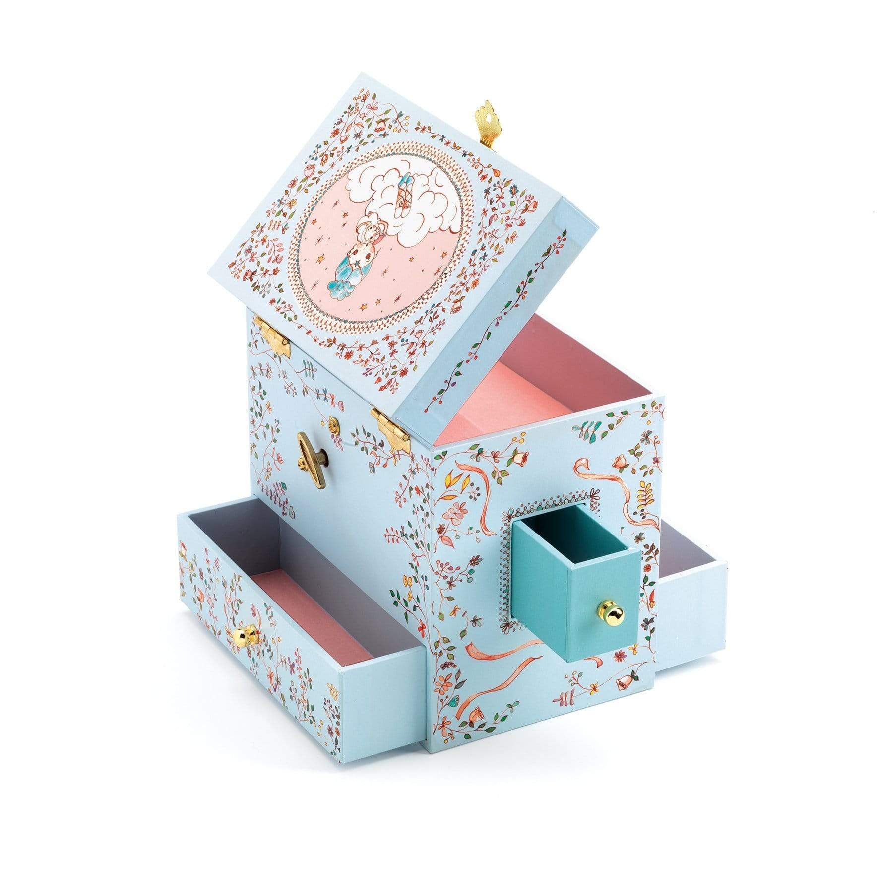 Ballerina on Stage Musical Treasure Box Djeco Lil Tulips